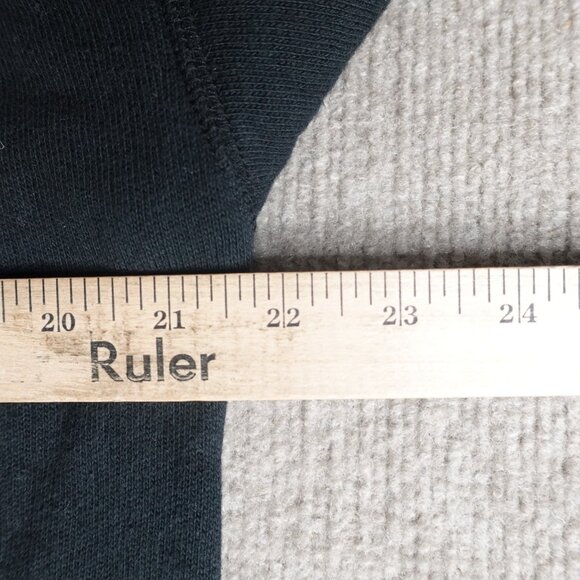 CH. Mens Sweater Large Black Solid 100% Cotton Chapter Hoodie NEW Streetwear - Picture 9 of 11